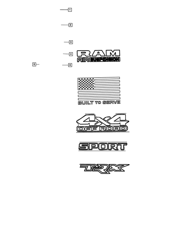 68495538AA - Exterior Ornamentation: Decal for Mopar Image image