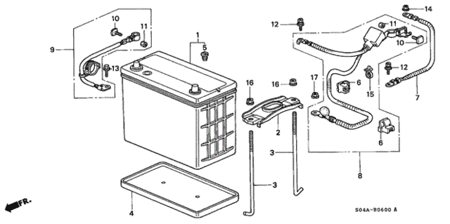 Battery for 2000 Honda Civic #0