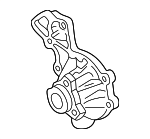 50121010CX - Cooling System: Water Pump for Volkswagen: Cabriolet, Corrado, Fox, Golf, Jetta, Passat Image