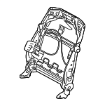 52109112999 - Body: Seat Back Frame for BMW: 525i, 525xi, 530i, 530xi, 545i, 550i, 745i, 745Li, 760Li, M5 Image