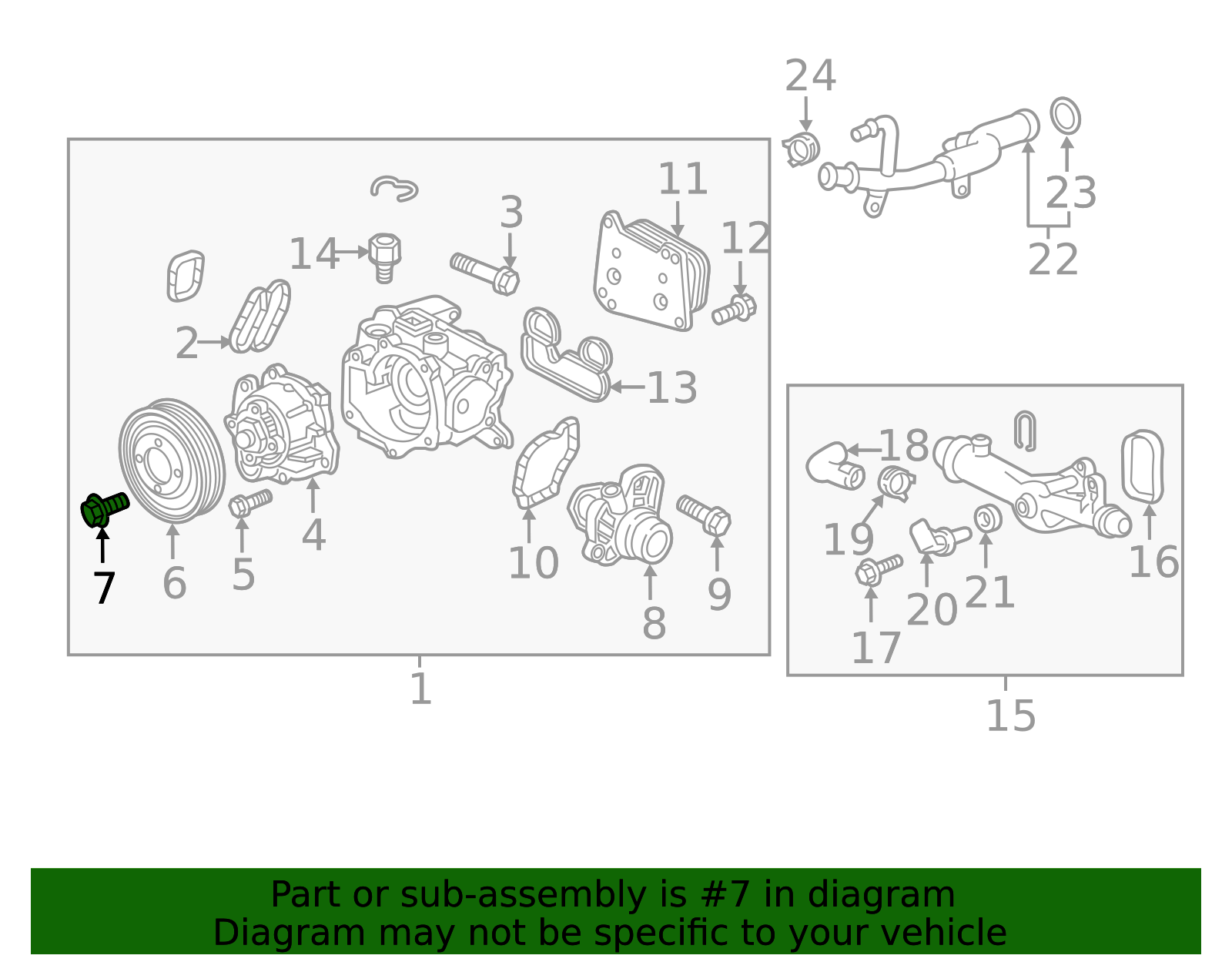 2016-2019 GM Water Pump Pulley Bolt 55575622 | OEM Parts Online