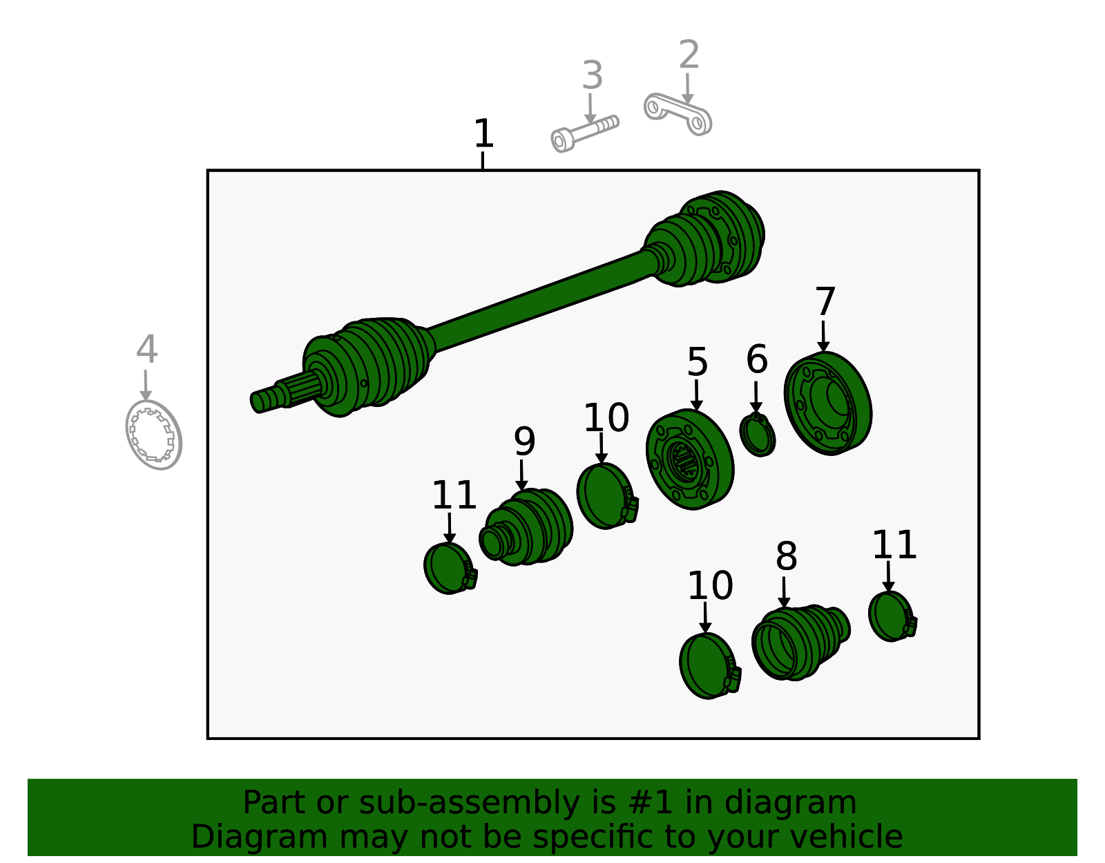 2006-2013 Porsche 911 Axle Assembly 997-349-038-03 | Sunset