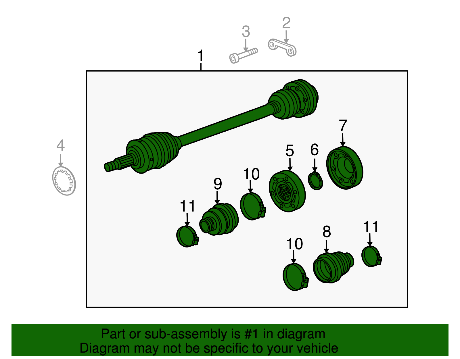 2006-2013 Porsche 911 Axle Assembly 997-349-038-03 | Sunset