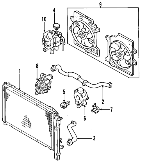 Cooling System for 2006 Mazda Tribute #0