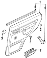 MB898620 - : Door Trim Panel Clip for Mitsubishi: Montero Image