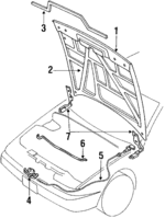 6540035F10 - : Hinge for Nissan: 240SX Image