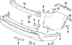 715013A0A00 - : Bumper Cover for Honda: CR-V Image