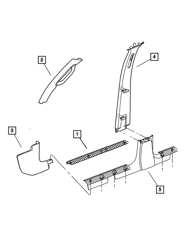 55352778AC - Interior Trim: Scuff Plate, Right Front for Mopar Image