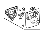 25780070 - : Door Trim Panel for Cadillac: Escalade ESV | Chevrolet: Avalanche, Silverado 1500, Silverado 2500 HD, Silverado 3500 HD, Suburban 1500, Suburban 2500 | GMC: Sierra 1500, Sierra 2500 HD, Sierra 3500 HD, Yukon XL 1500, Yukon XL 2500 Image
