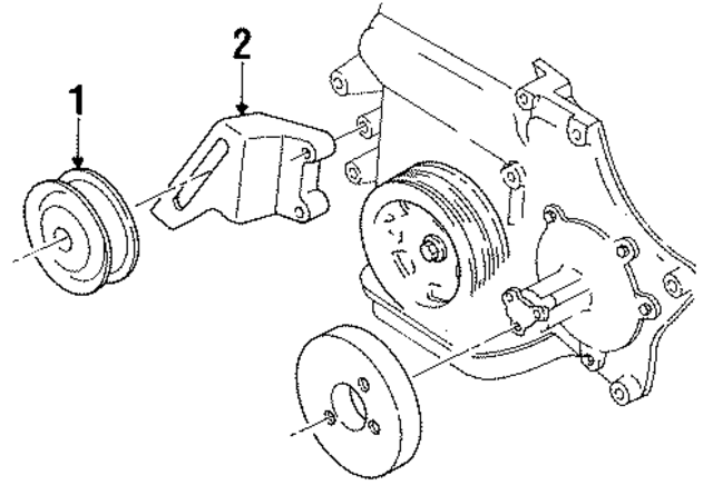 3830196 - Cooling System: Idler Pulley for Mopar Image