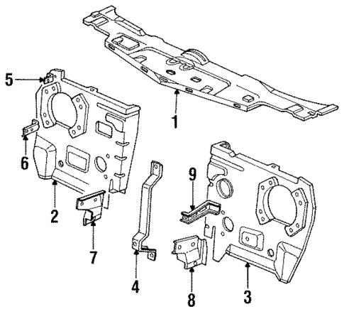 Radiator & Components for 1984 Isuzu I-Mark #0