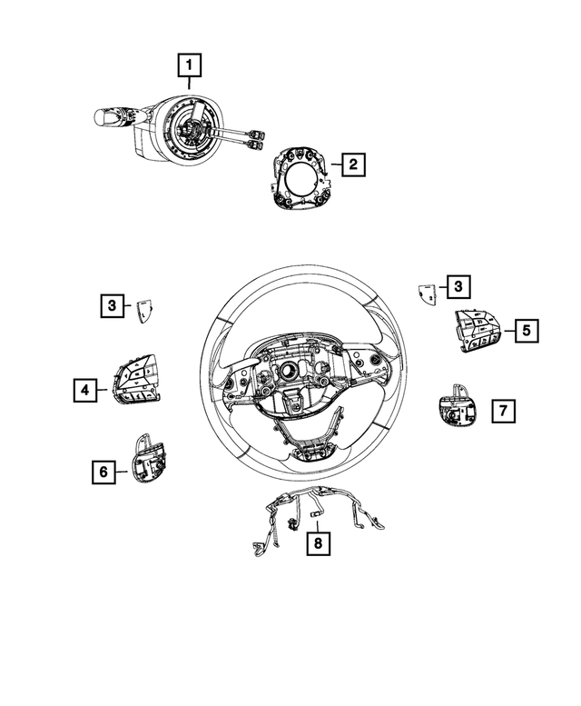 1NJ70LU5AG - Electrical: Steering Column Module for Mopar Image