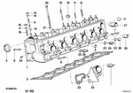 11121275553 - : Cylinder Head for BMW: 524td Image