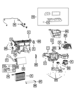 68238032AA - : A/c And Heater Housing for Mopar Image