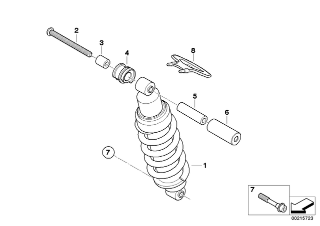 7129906442 - : Isa Screw - M12X120-10.9 for BMW-Motorrad Image