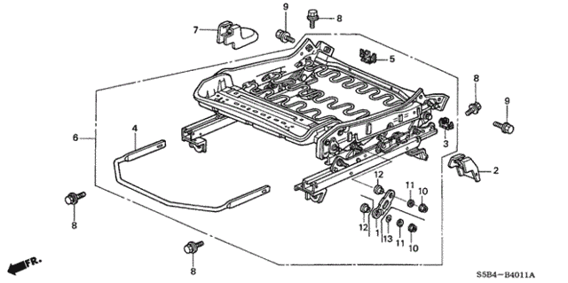 Front Seat Components (L.) (Manual Height) for 2005 Honda Civic #0