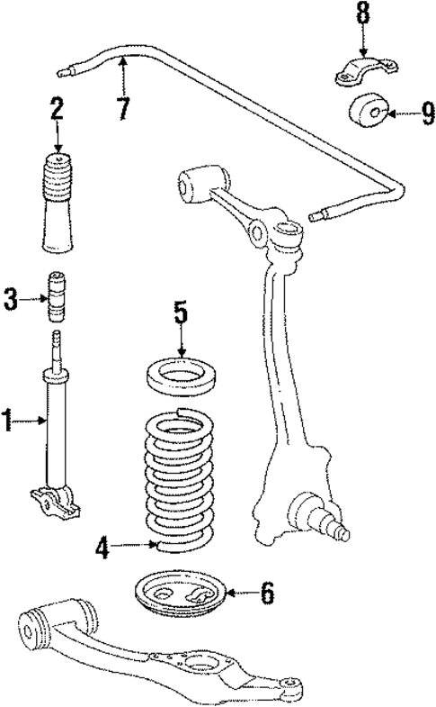 Suspension Components for 1990 Mercedes-Benz 560 SEC #0