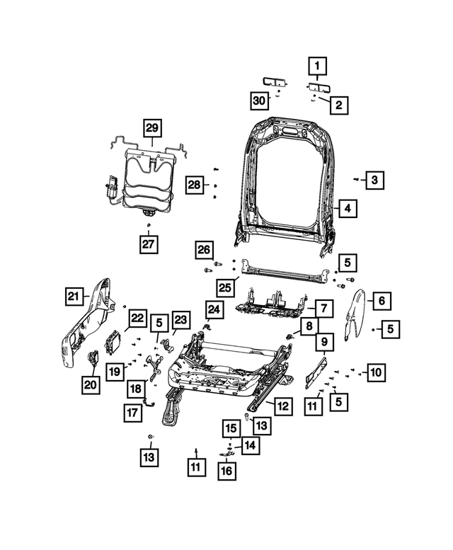 68405354AA - Interior Trim: Seat Clip for Mopar Image image