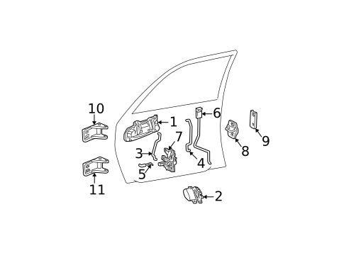 Front Door for 2007 Dodge Dakota #0