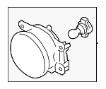 84501FJ001 - Electrical: Fog Lamp Assembly for Subaru: BRZ, Crosstrek, Impreza, XV Crosstrek Image