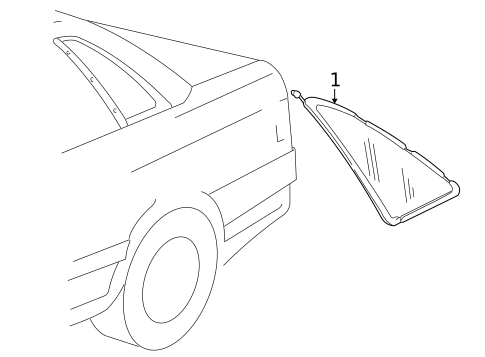 Glass & Hardware for 2001 Audi S8 #0