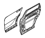 77004P1000 - Body: Door Shell for Kia: Sportage Image