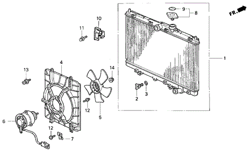 Radiator for 1998 Honda Odyssey #0
