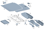 1186806000 - Covering and Lining: Lining, Trunk Floor for Mercedes-Benz Image