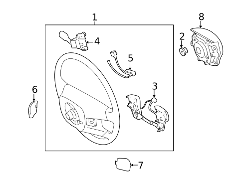 Steering Wheel & Trim for 2009 Toyota Avalon #0