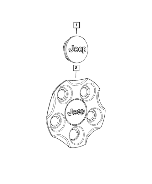 Wheel Covers and Center Caps for 2023 Jeep Compass #0