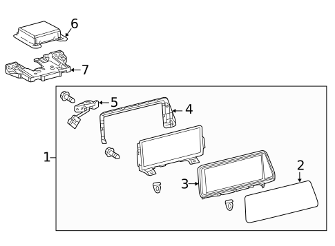 Navigation System Components for 2018 Lexus RX450hL #0