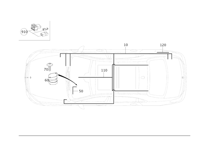 2228205701 - Electrical System: Electrical Wiring Harness for Mercedes-Benz: Maybach S550, Maybach S560, Maybach S600, Maybach S650, S450, S550, S560, S600 Image image