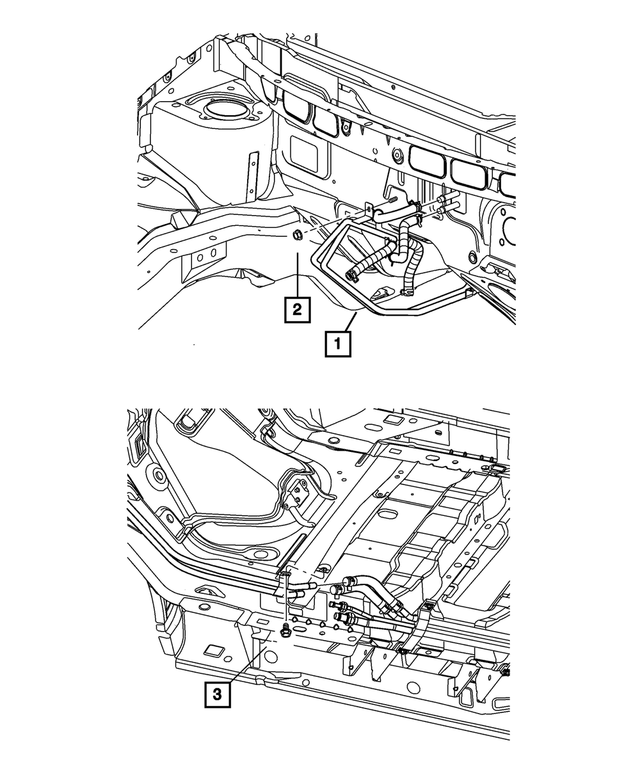 5005394AB - Air Conditioning &amp; Heater: Supply &amp; Return W/aux. Heater Tube &amp; Hose for Mopar Image