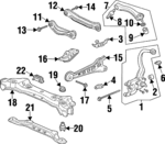 50330SZ5000 - : Suspension Cross-Member Lower Insulator for Acura Image