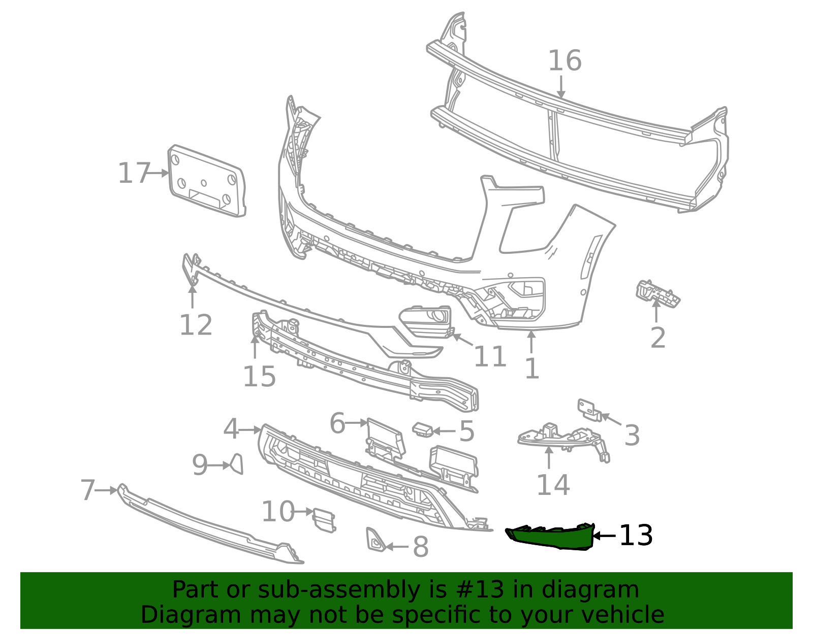 2025-2026 GMC Side Molding 85547963 | OEM Parts Online
