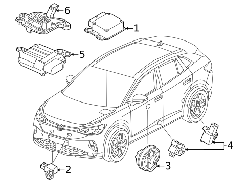Air Bag Components for 2023 Volkswagen ID.4 #1