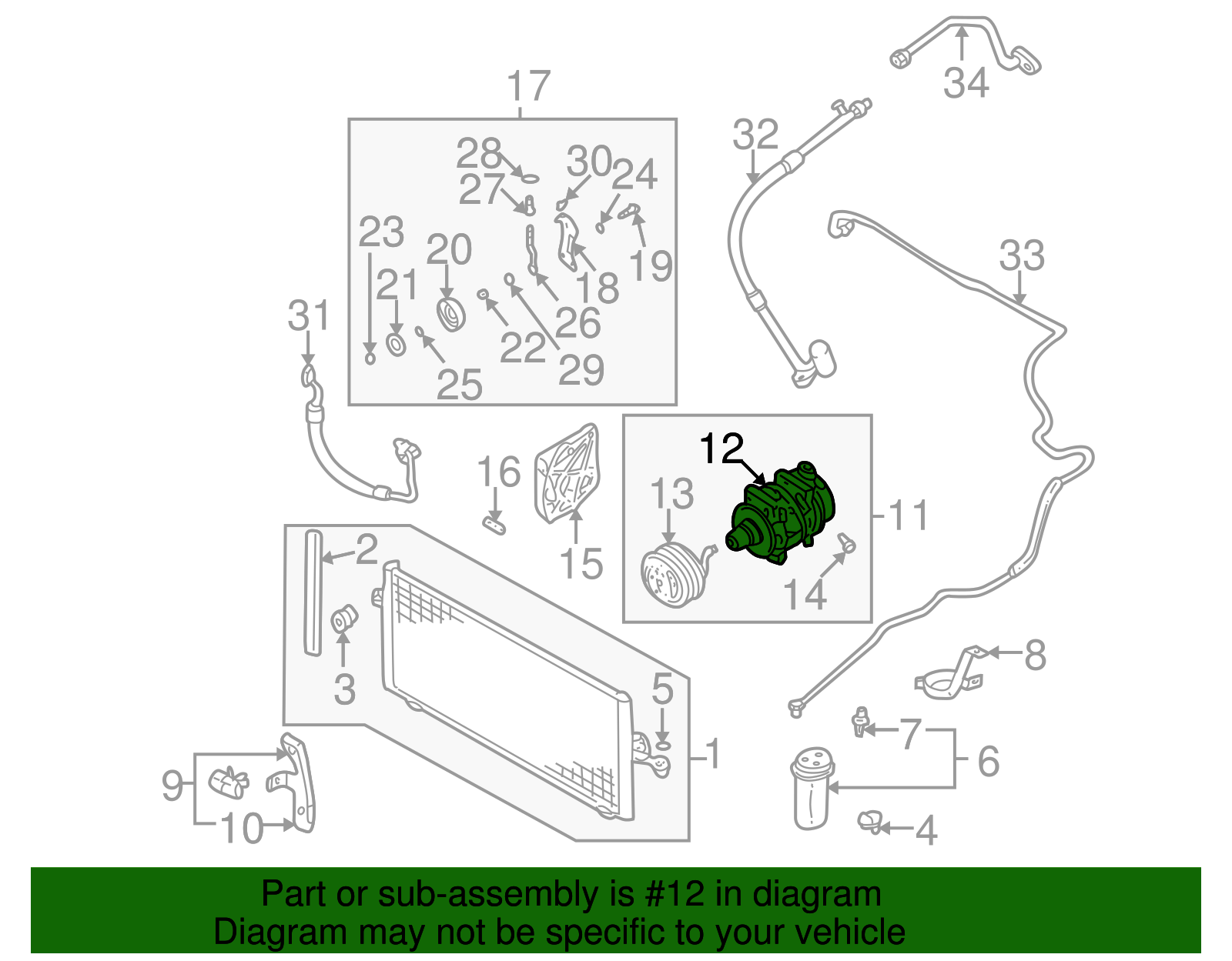 Compressor - Nissan (92610-2Y001)