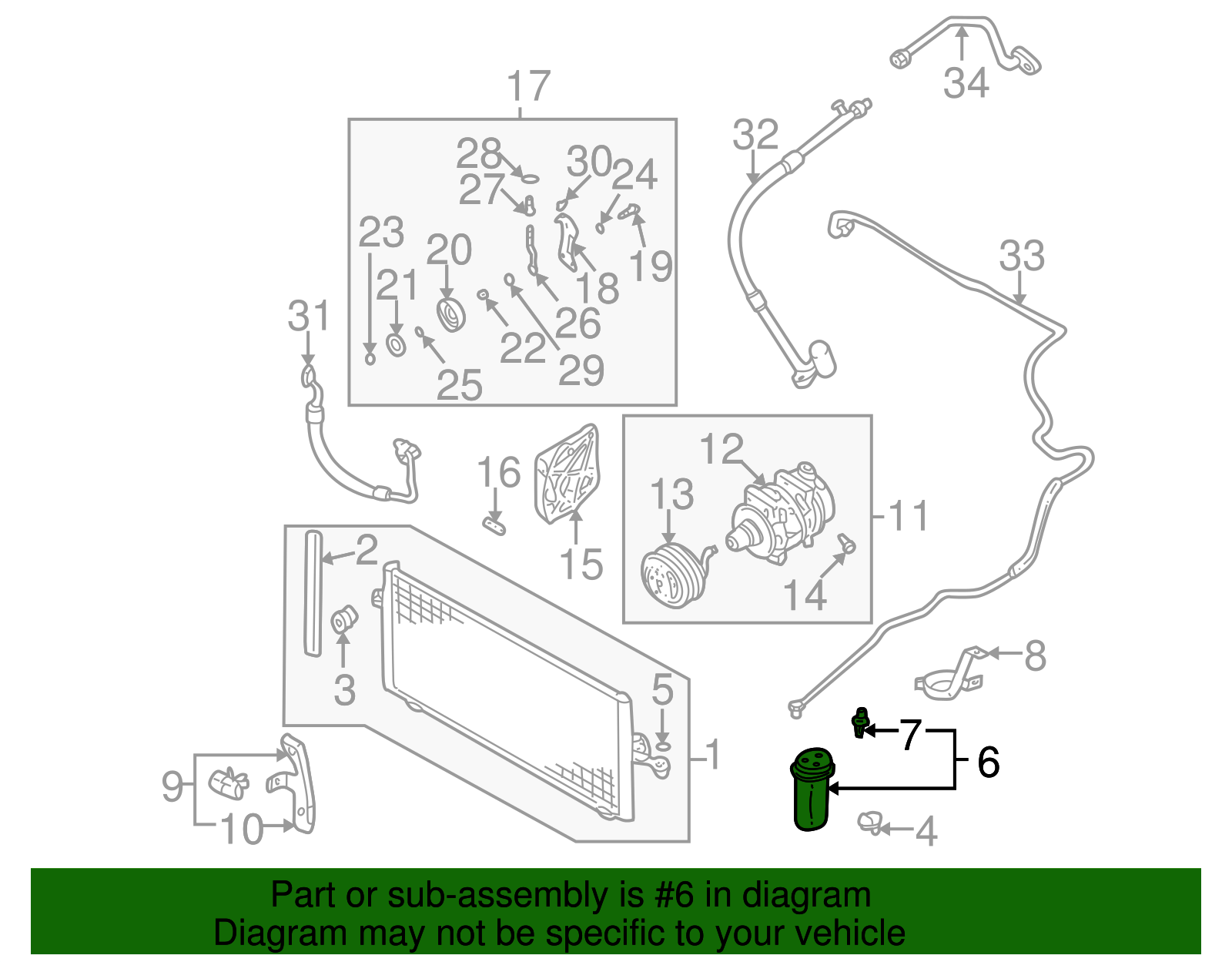 Dehydrator - Nissan (92131-2Y900)