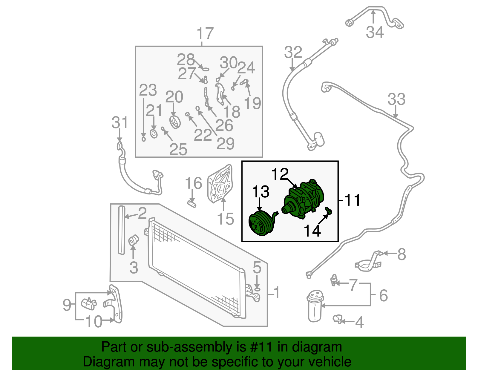 Compressor Assembly - Nissan (92600-2Y01C)