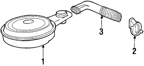 Air Inlet for 1985 Cadillac DeVille #1