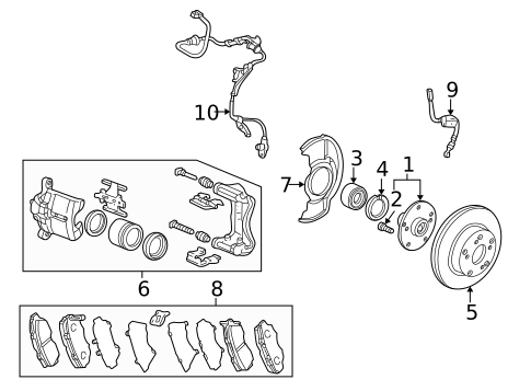 Front Brakes for 2007 Honda Accord #2