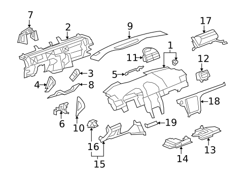 Instrument Panel for 2008 Saturn Aura #0