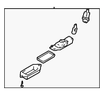 8341A099 - Electrical: License Lamp for Mitsubishi Image