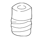 HNA5373BA - Body: Trunk Lid Bumper for Jaguar Image