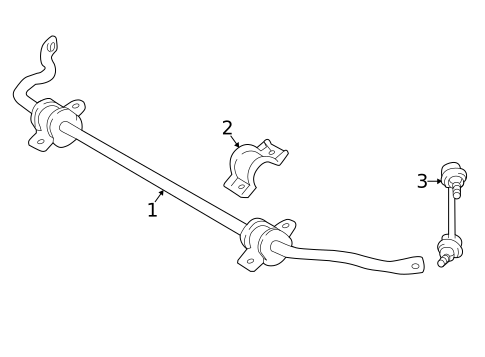 Stabilizer Bar & Components for 2017 Lexus IS200t #2
