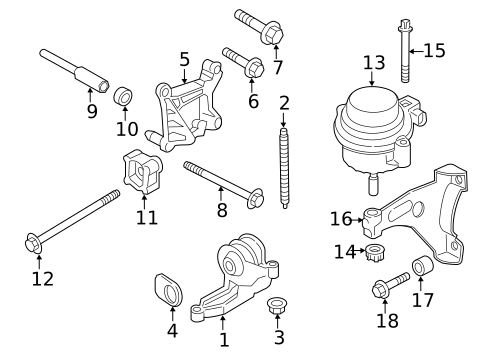 Engine Mounting for 2016 Porsche Cayman #0
