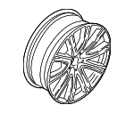 36118053502 - : Wheel, Alloy for BMW: 530e, 530e xDrive, 530i, 530i xDrive, 540d xDrive, 540i, 540i xDrive, M5, M550i xDrive Image