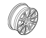 36116863420 - Suspension: Wheel, Alloy for BMW: 530e, 530e xDrive, 530i, 530i xDrive, 540d xDrive, 540i, 540i xDrive, M5, M550i xDrive Image