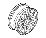 36117856925 - Suspension: Wheel, Alloy for BMW: 530e, 530e xDrive, 530i, 530i xDrive, 540d xDrive, 540i, 540i xDrive, M5, M550i xDrive Image