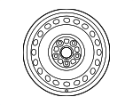4261106D90 - Suspension: Wheel, Steel for Toyota Image